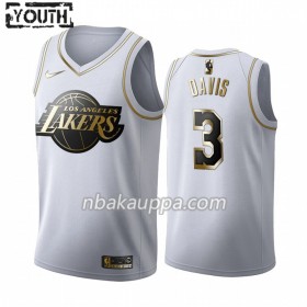Los Angeles Lakers Anthony Davis 3 Nike 2019-2020 Valkoinen Golden Edition Pelipaidat Swingman - Lasten